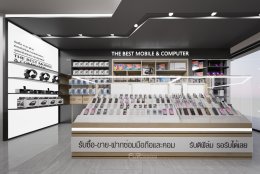 ออกแบบ ผลิต และติดตั้งร้าน : ร้าน The Best Mobile & Computer Shop กทม.